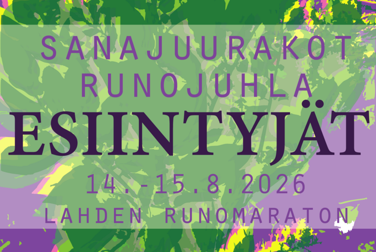 Sanajuurakot -runojuhlan esiintyjät